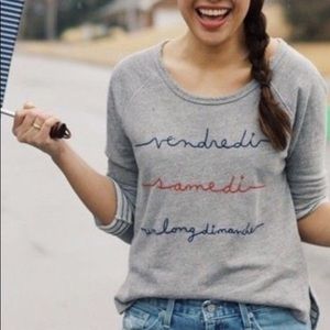 Anthropologie Grey Pullover Sweatshirt 🥰